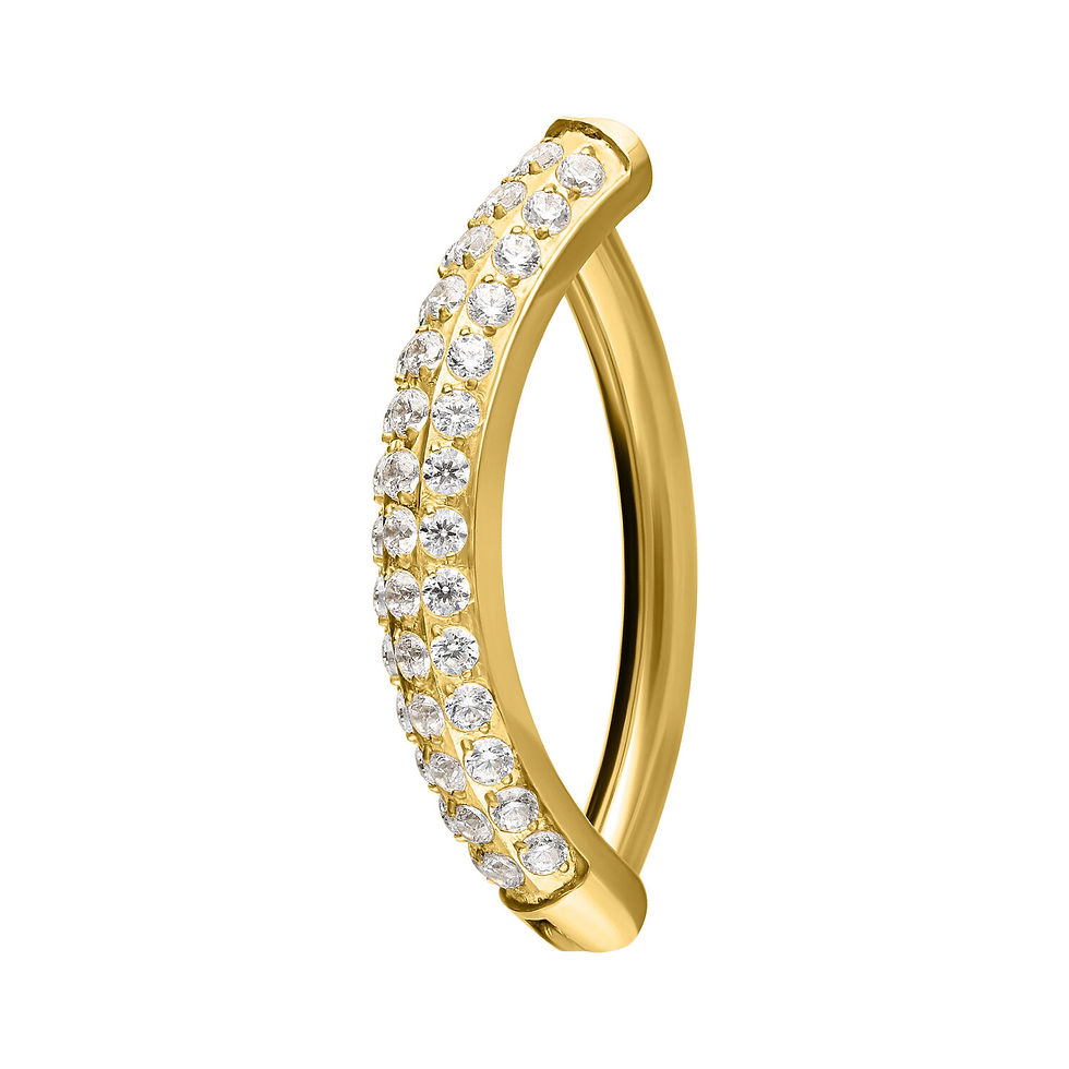 Μικρογραφία: MULTI JEWELLED BELLY ARCH CLICKER ZIRCONLINE