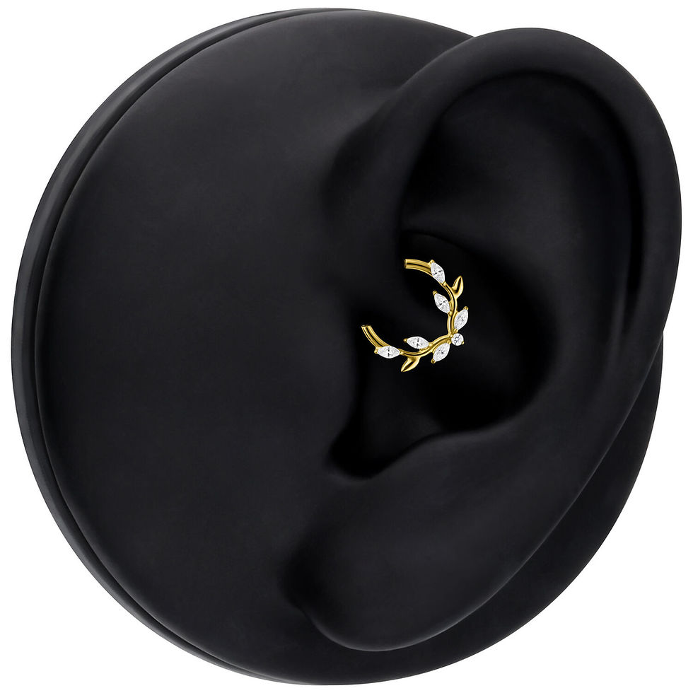 Μικρογραφία: LOVELY CRYSTAL LEAF CLICKER ZIRCONLINE