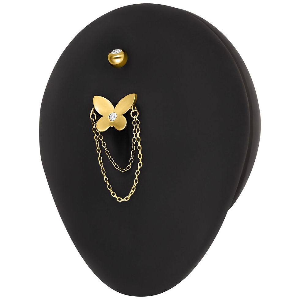 Μικρογραφία: BUTTERFLY WITH CHAINS BANANABELL ZIRCONLINE 