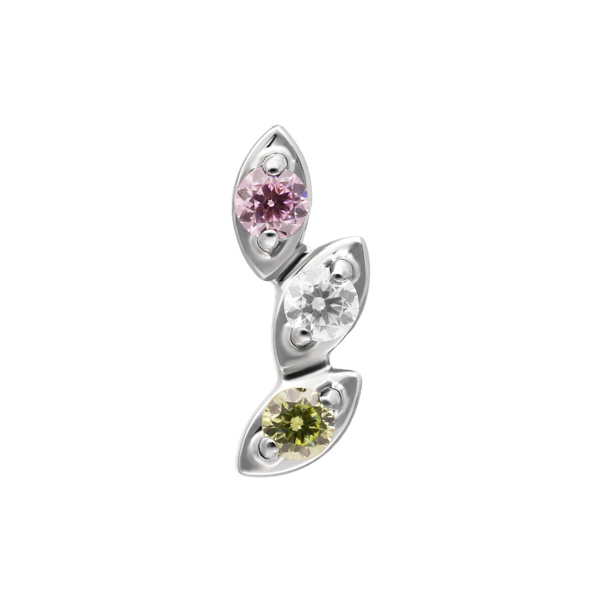 PUSH FIT OVAL PERIDOT BLUSH CASCADE LABRET