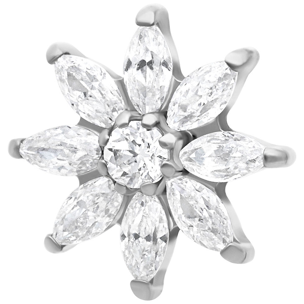 Μικρογραφία: PUSH FIT ICE FLOWER CRYSTAL LABRET