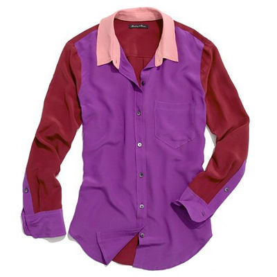 Silk Colorblock Boyshirt