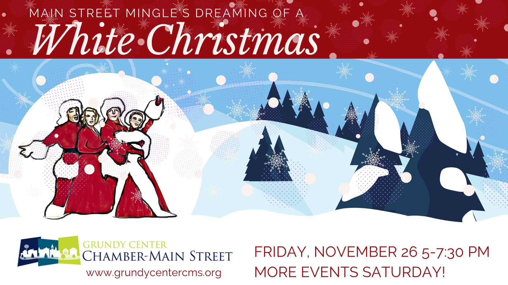 Main Street Mingle's Dreaming of a White Christmas Grundy Center CMS