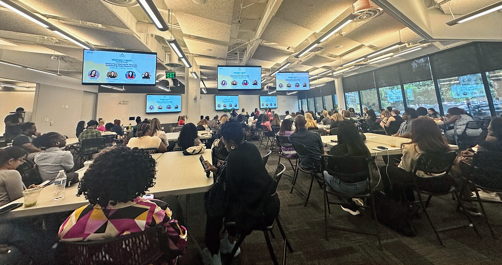 A room full of women pioneers at the "Women in Tech" Panel at Atlanta Tech Week.