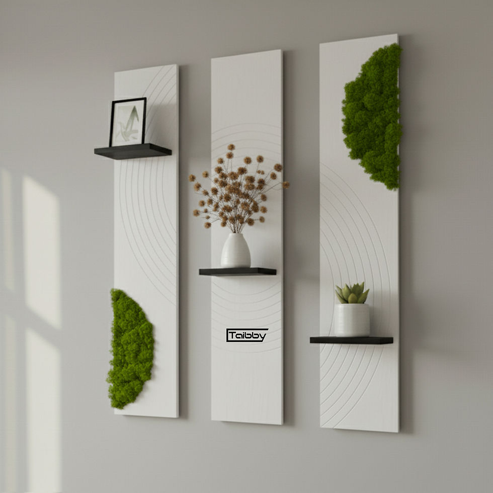 Miniatura: Tris Mensole Decorative  Grande con Muschio