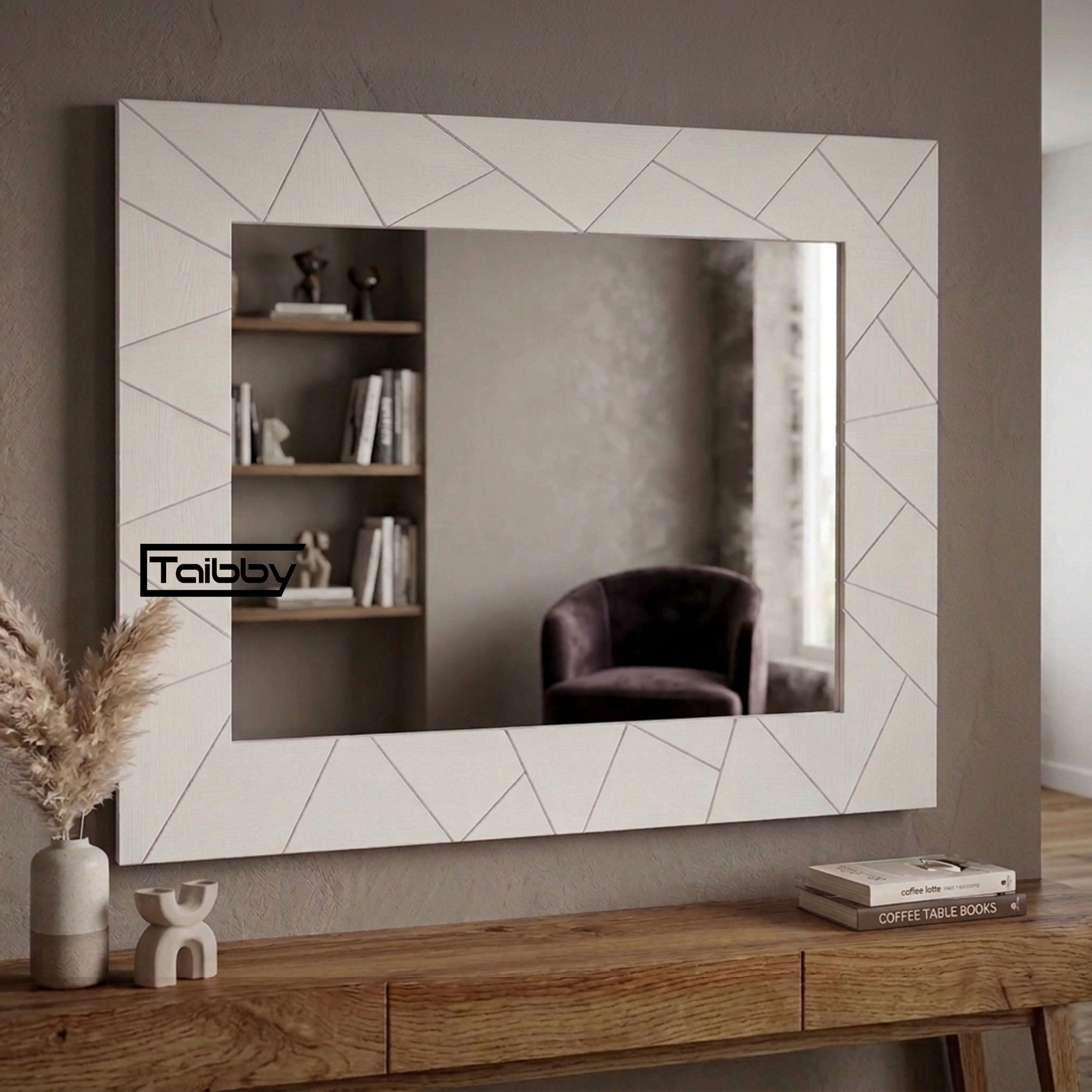 🪞 Specchio Iris Rettangolare Taibby – Specchio da Parete Design Moderno