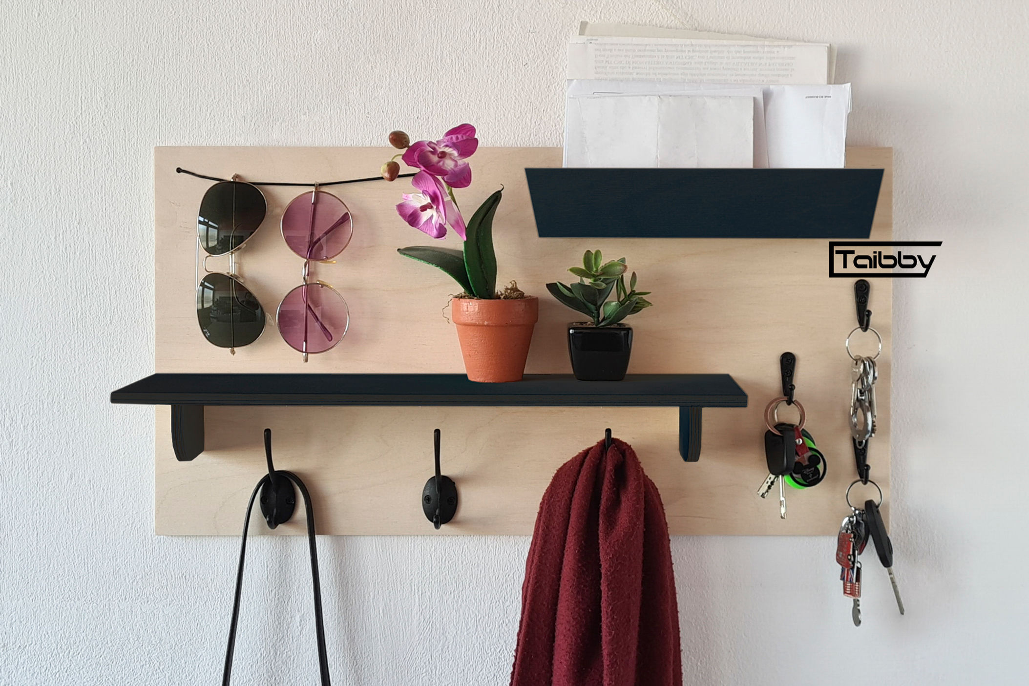 Appendiabiti da muro Organizer Entrada