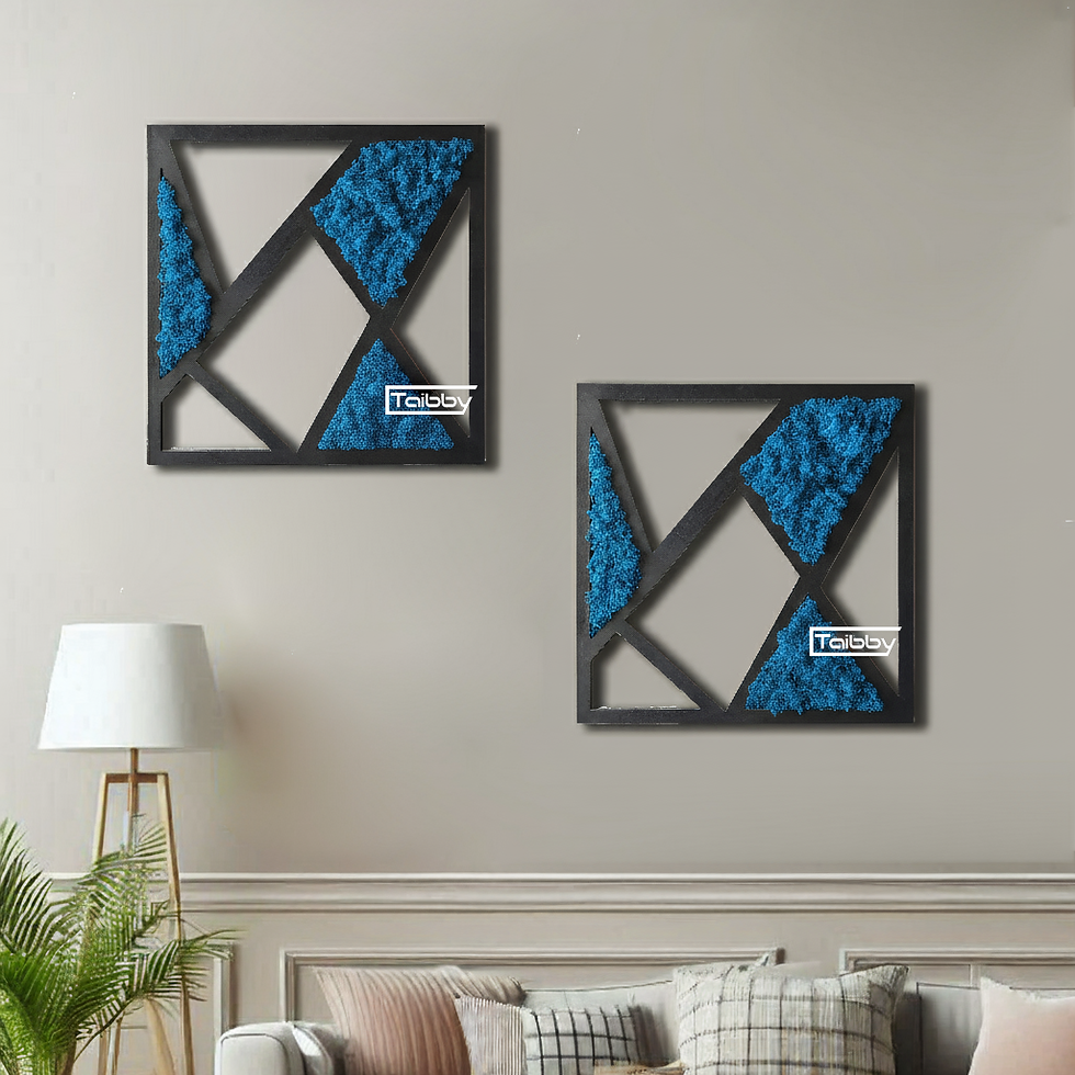 Thumbnail: Moss triangles wall decoration