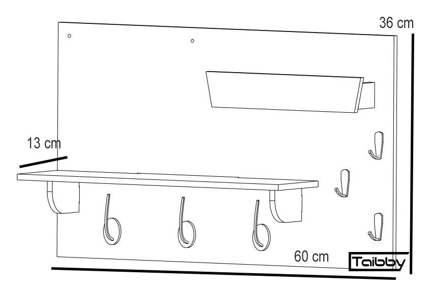Miniature : Appendiabiti da muro Organizer Entrada