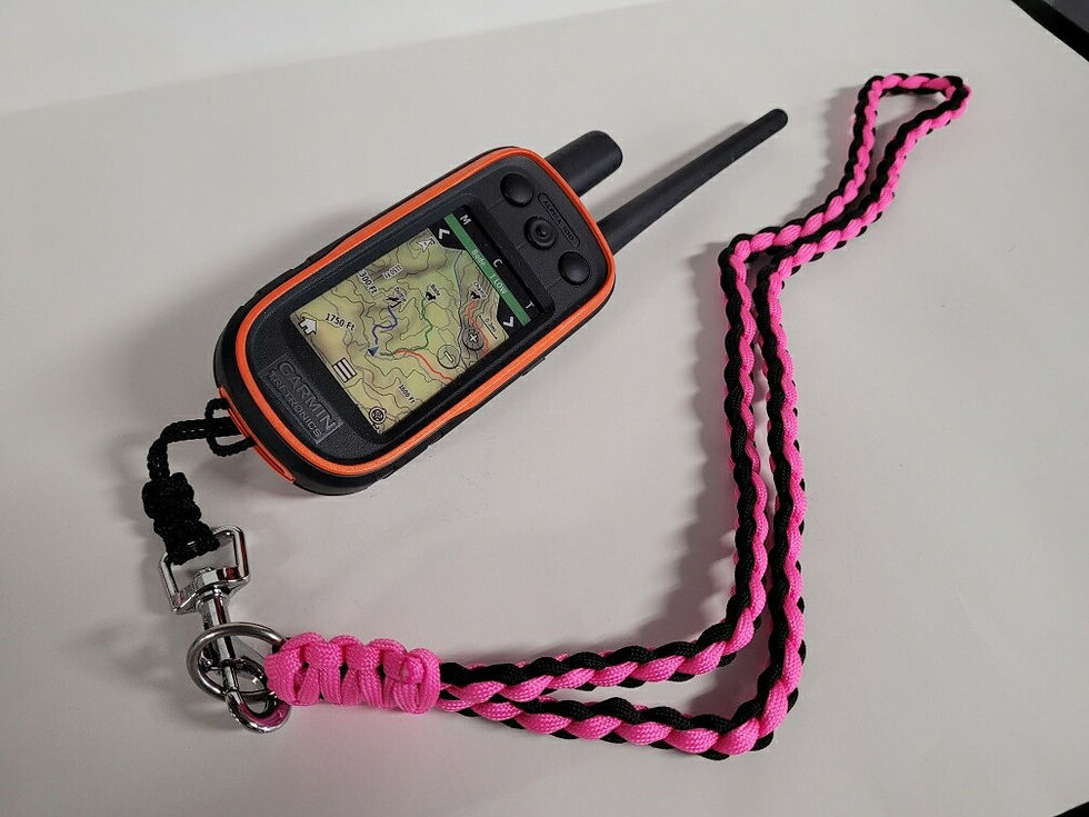 Thumbnail: Paracord Neck Lanyard For Garmin Alpha or Astro