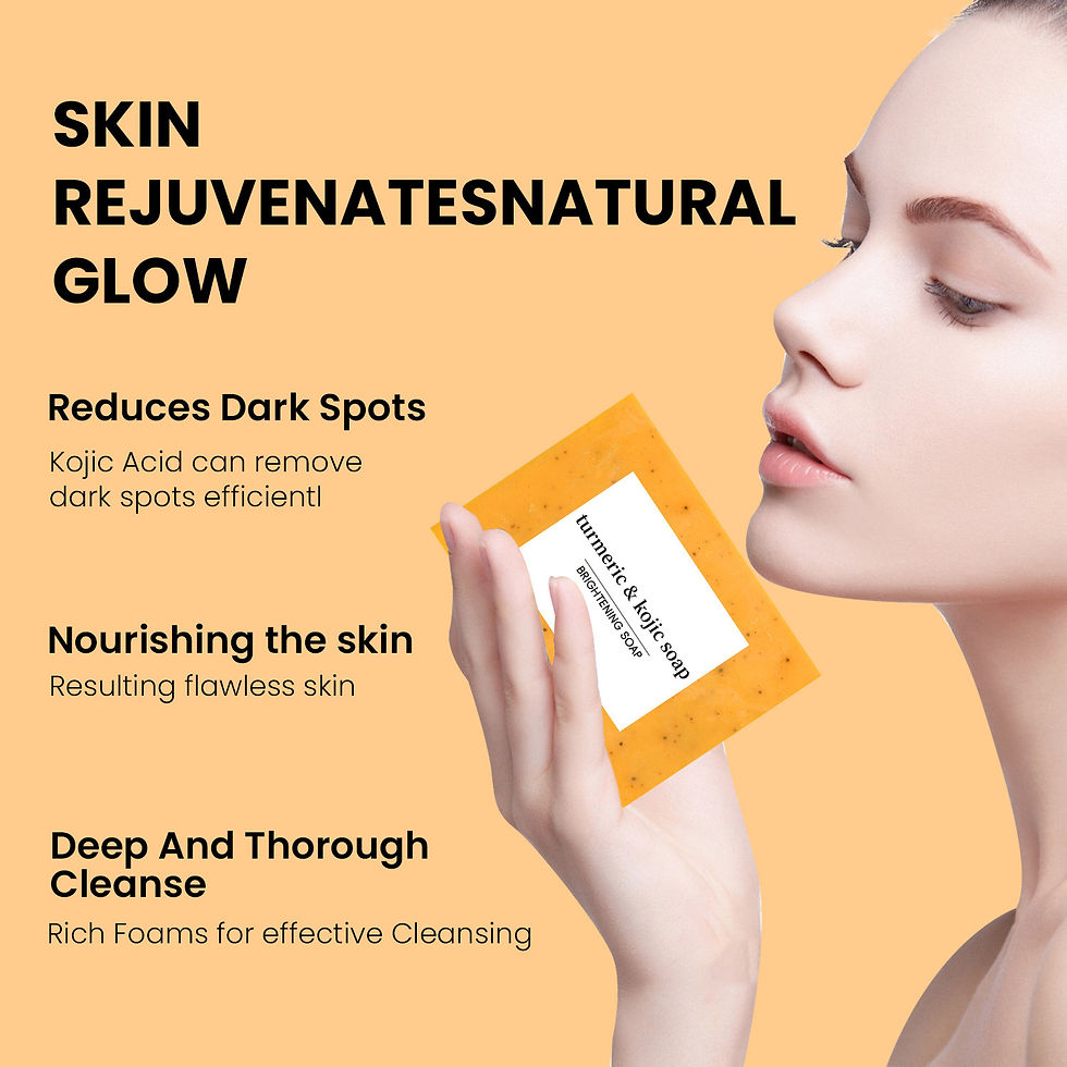 Miniatura: Turmeric Cleanser & Soap Sets Deeply Cleansing Kojic Acid Blackhead Remover Skin