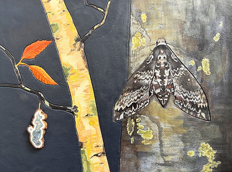 MES_Rustic Sphinx Moth_mixed media_13X10