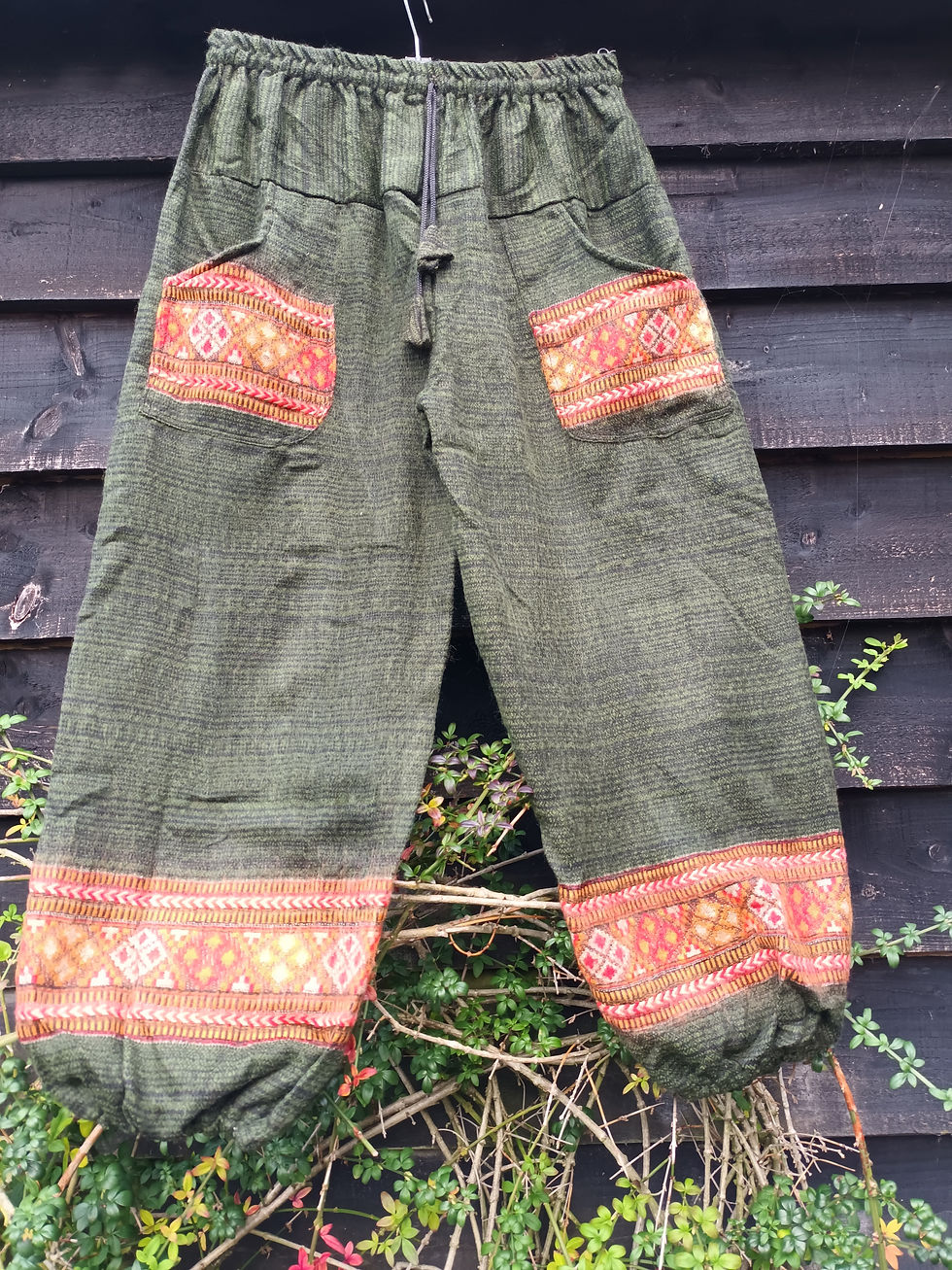 Thumbnail: Brushed Acrylic Trousers green
