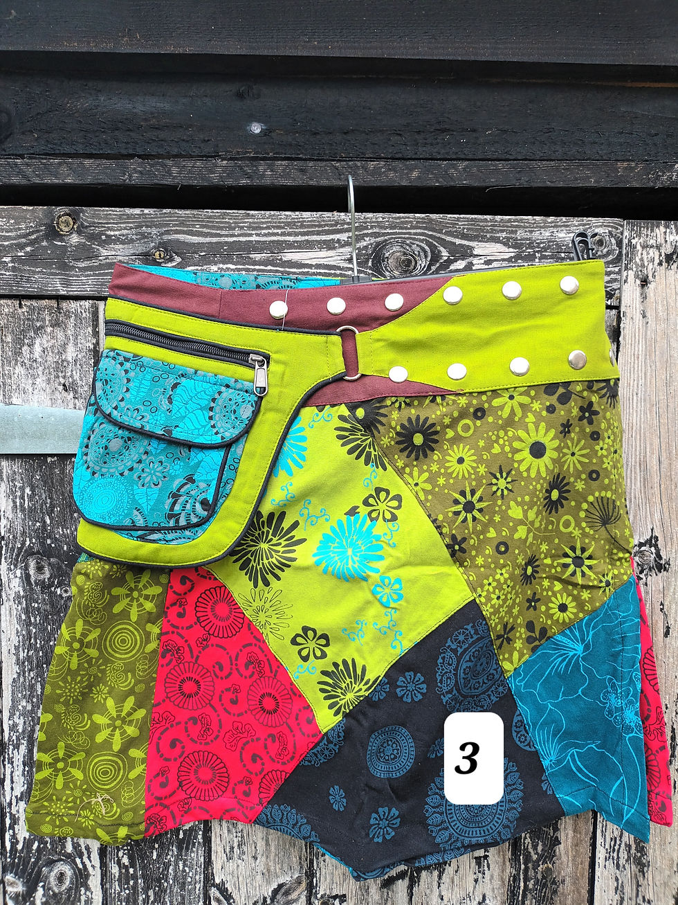 Thumbnail: Adjustable festival skirt long 3