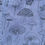 Thumbnail: Cotton Mushroom Print Trousers dk blue