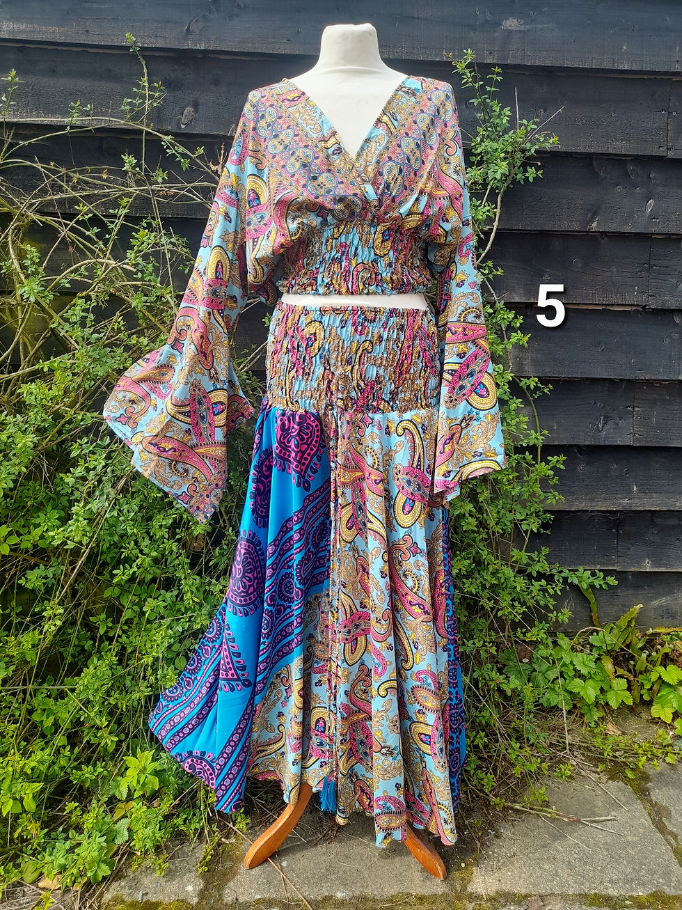 Thumbnail: Silk shrug and trouser set