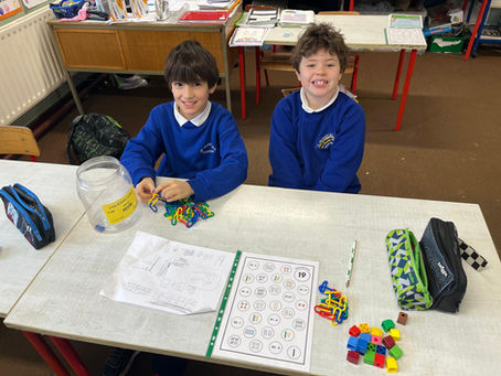 Maths games in First and Second class.