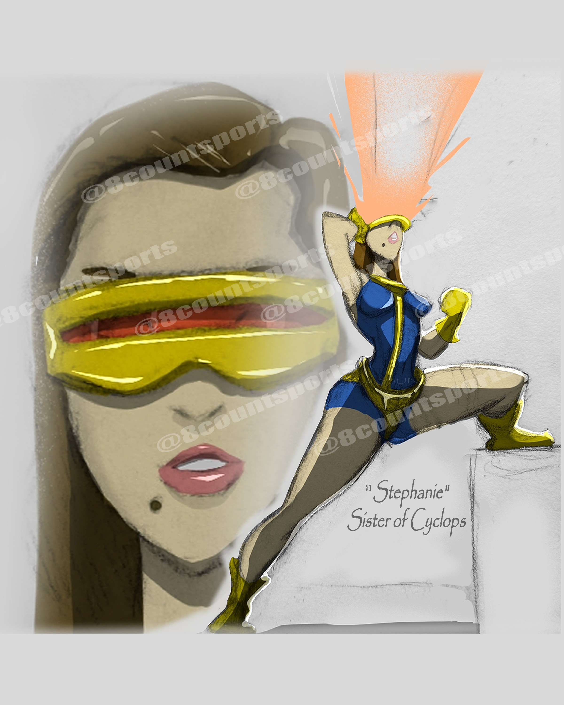Stephanie - "Sister of Cyclops" full background