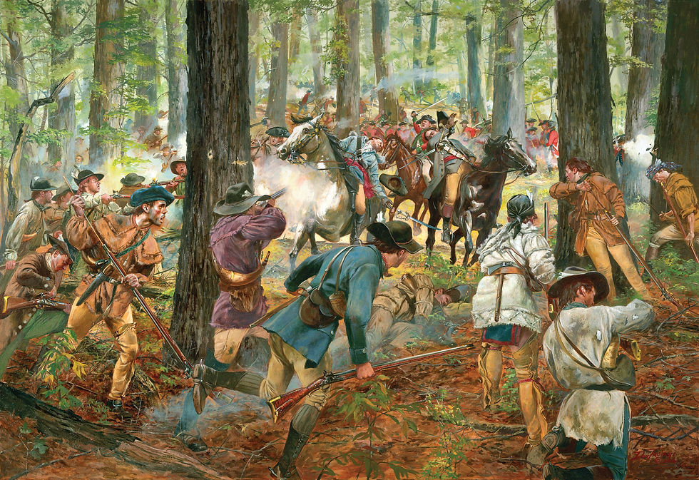 Photo Caption The Battle of Kings Mountain. Artwork by Don Troiani 2006. PHOTO COURTESY OF THE NATIONAL PARK SERVICE