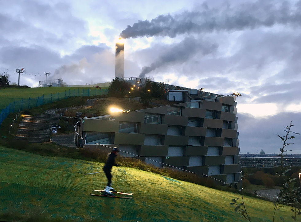 코펜하겐의 아마게르 바케 소각장. 사진. Kallerna