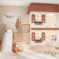 Cameretta soppalco, collezione The Little Cottage, vista 1