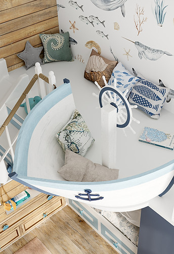 Cameretta soppalco, collezione The little sailor, vista 2