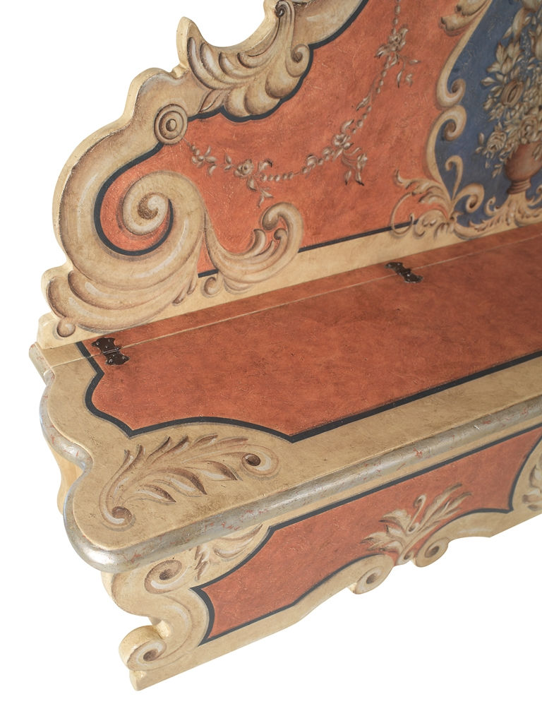 Miniatura: Cassapanca con schienale, codice t1065, dettaglio 2