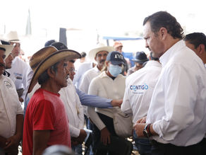 Anuncia Kuri obras de mejoramiento vial y apoyo a productores de Cadereyta