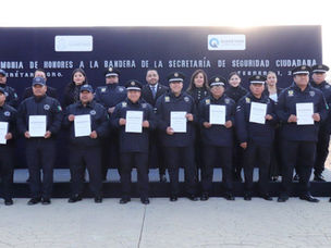 Reconoce SSC a oficiales por años de servicio