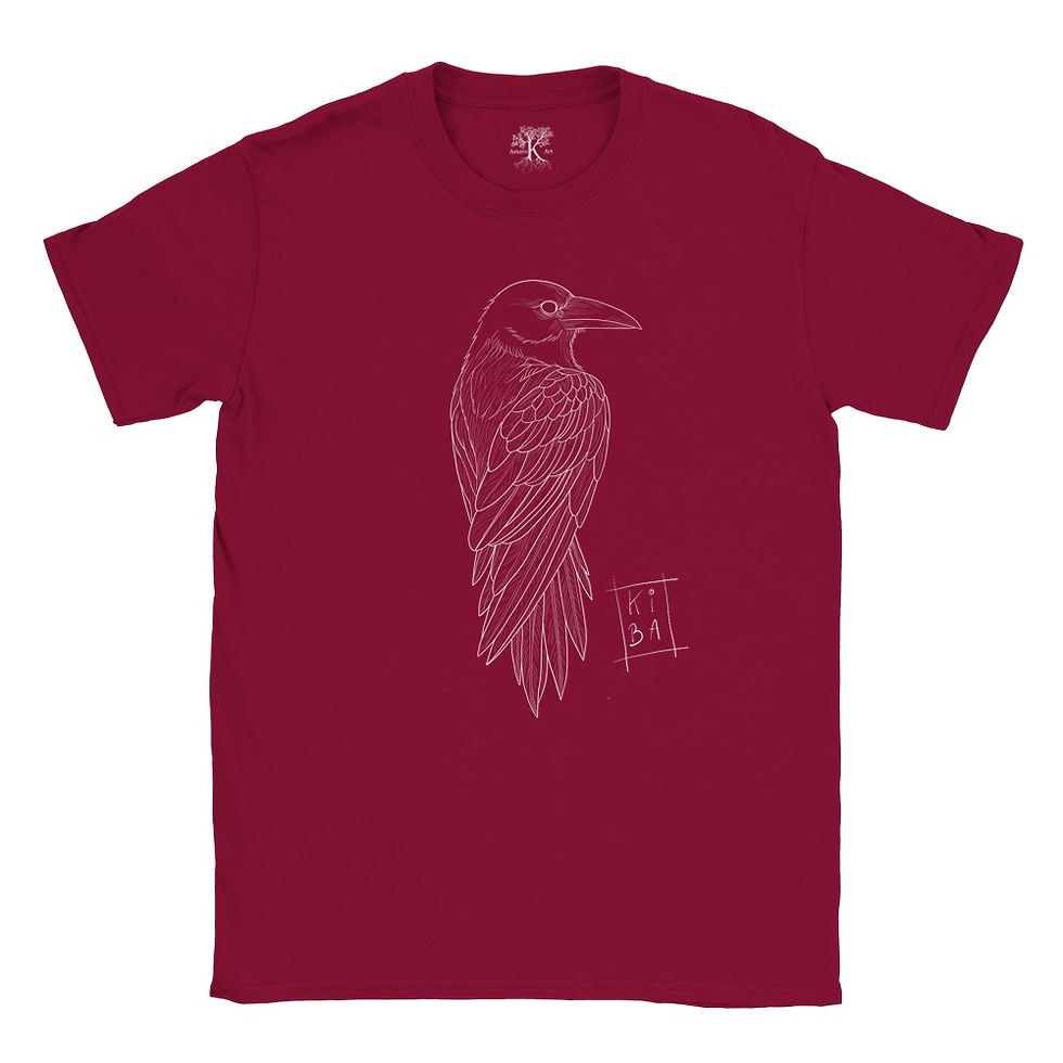 Miniature : T-shirt unisexe Le pouvoir du corbeaux