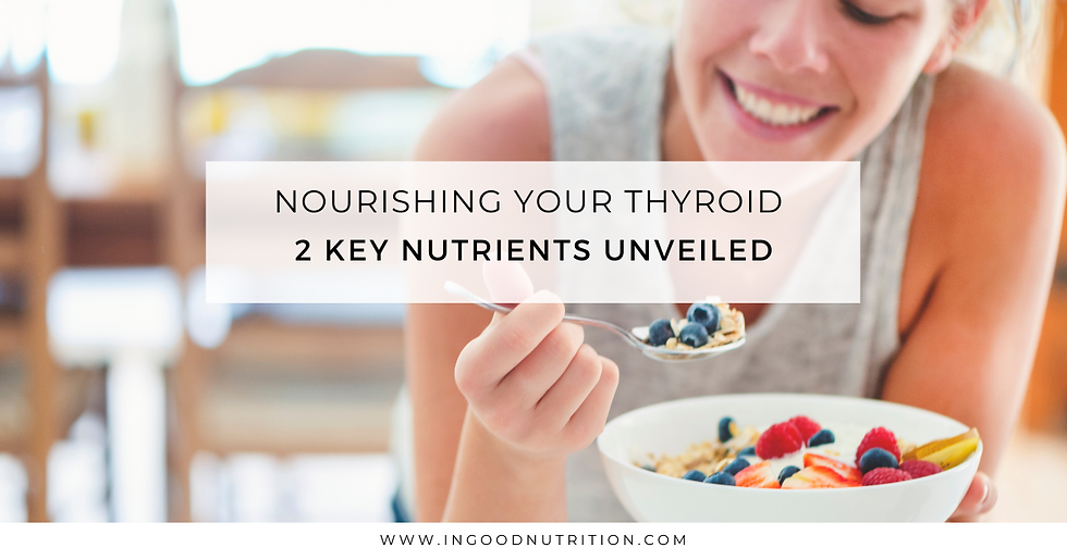 Woman eating bowl of food to promote thyroid health