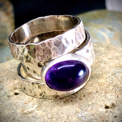 #317 Amethyst Stacker Rings