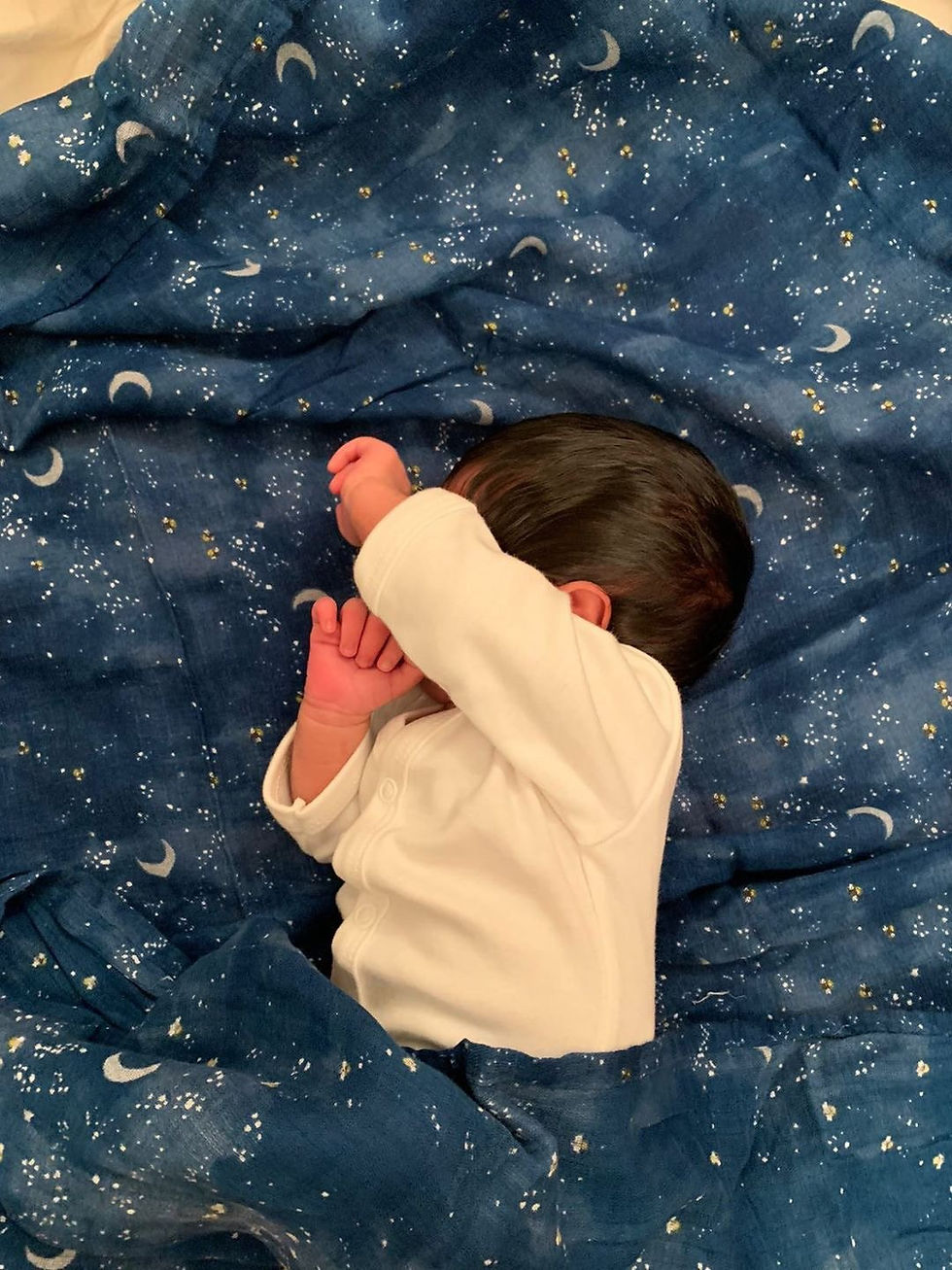Thumbnail: Malabar Baby Organic Swaddle - Starry Night