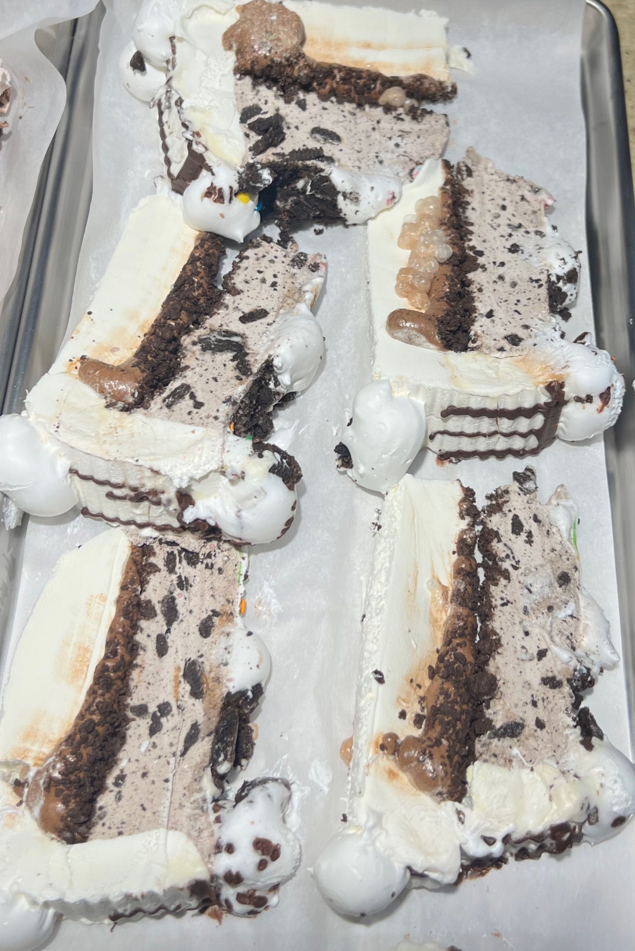 Ice Cream DQ Cake Slices