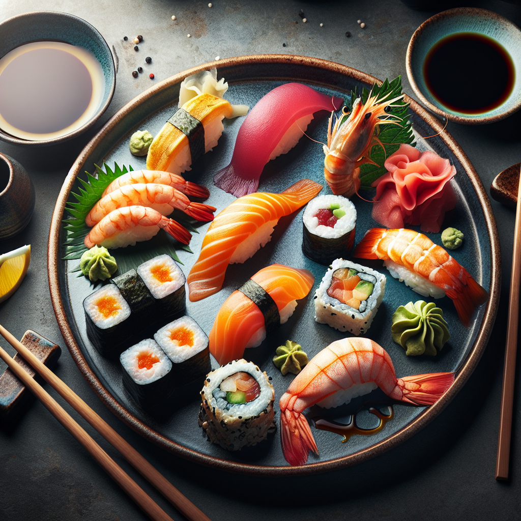 Sushi Minimalist Plating