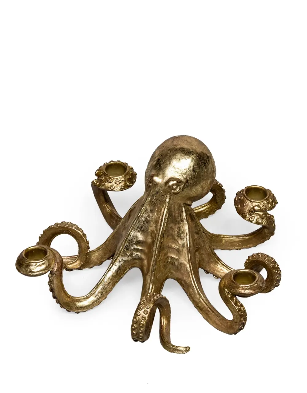 Gold Octopus Candle Stick holder