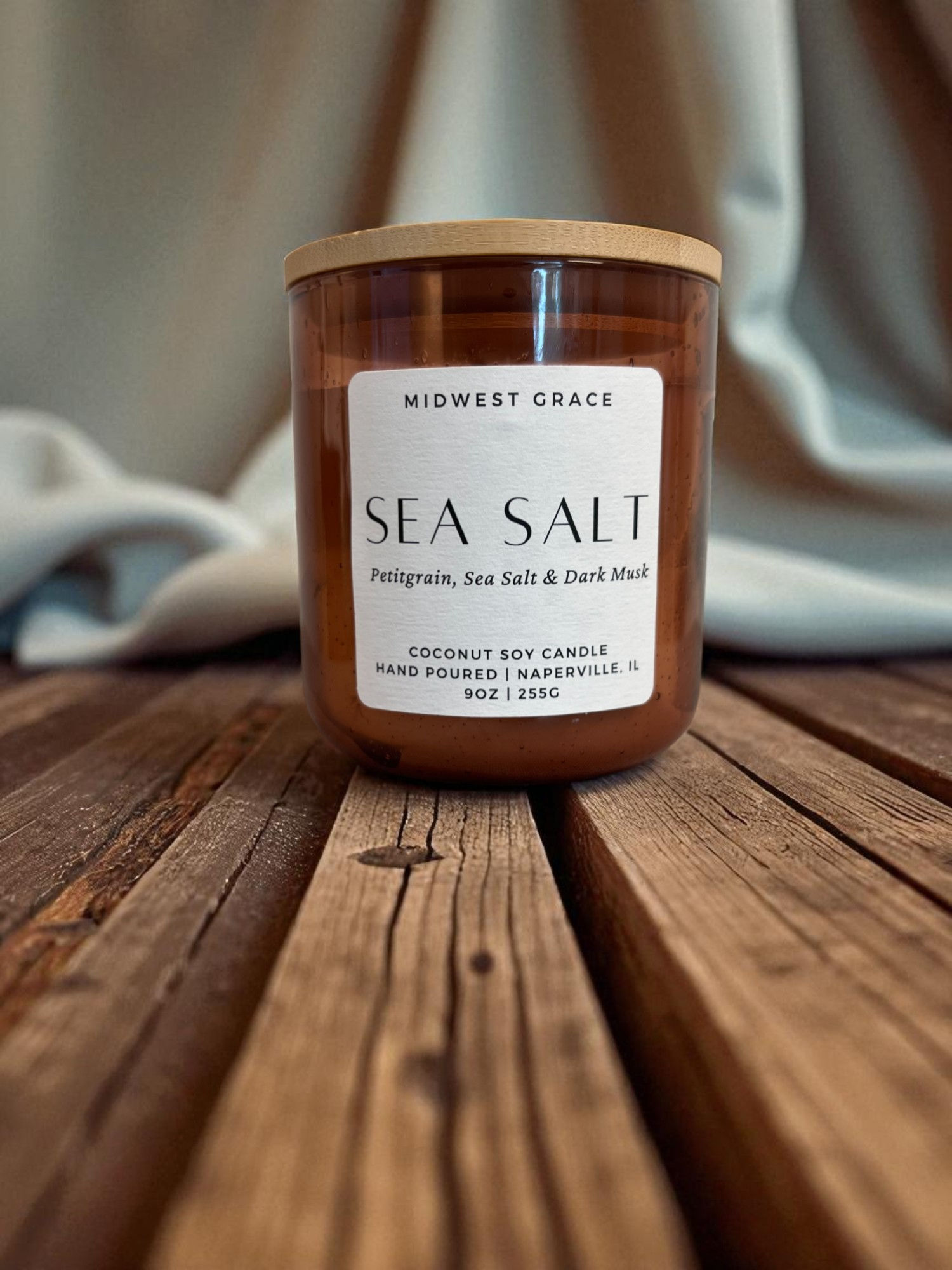 9 oz - Bubble Tumbler Jar Candle - SEA SALT