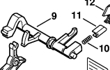 Thumbnail: STIHL Genuine 044L 046 440 460 Multi Switch Shaft  #1128 180 0910