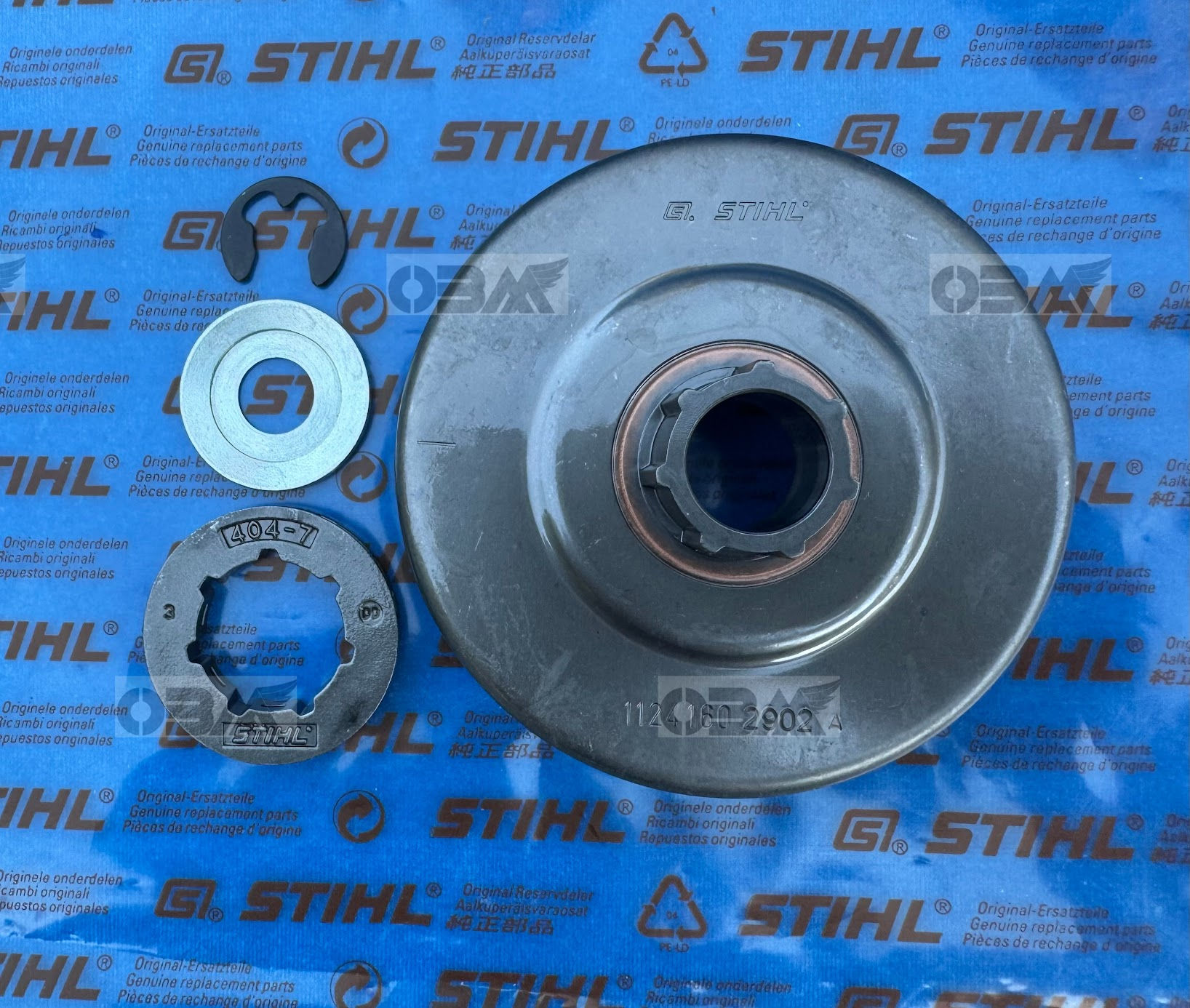 STIHL Genuine 084 088 MS780 880 881 .404" x 7T Clutch Drum Assy # 1124 007 2500