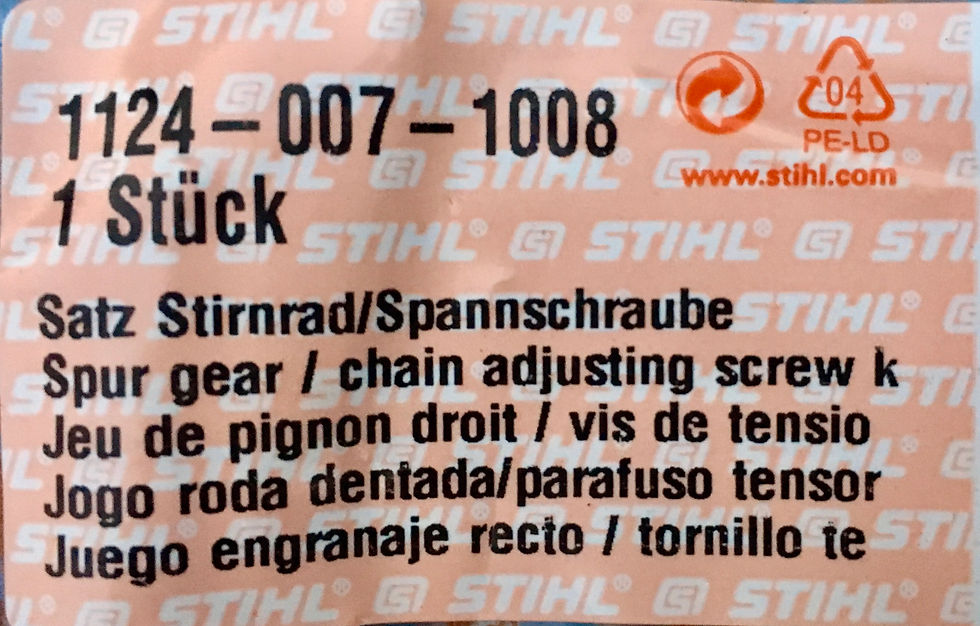 Thumbnail: STIHL Genuine 084, 088, MS880, MS881 Spur Gear Kit  # 1124 007 1008