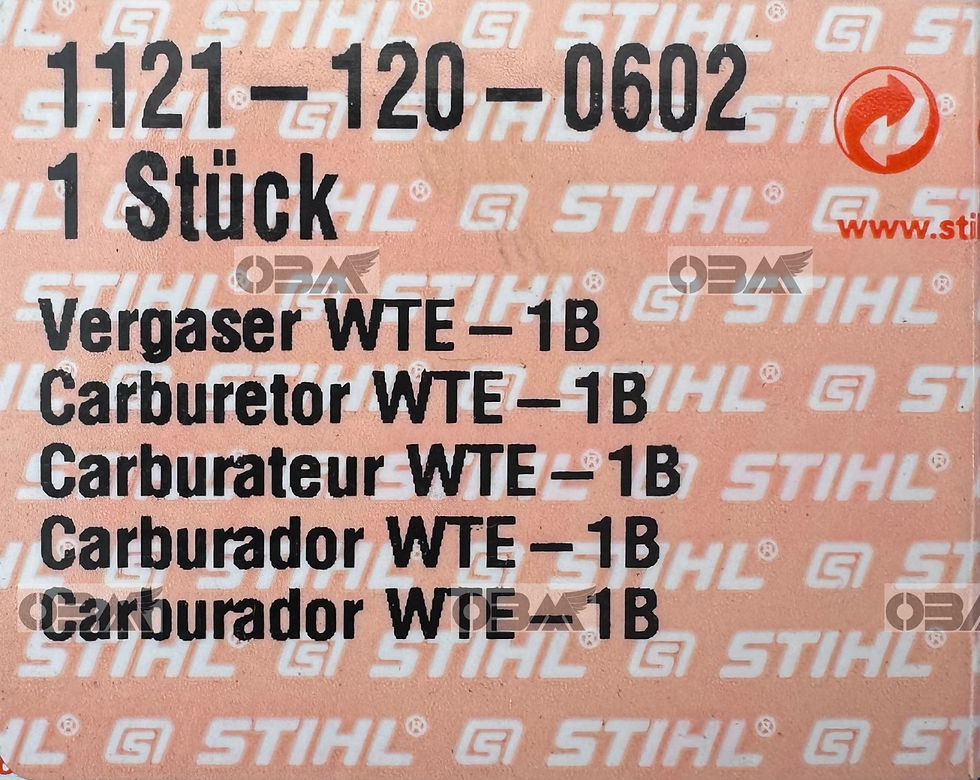 Thumbnail: STIHL Genuine 024 026 MS240 MS260 Carburettor WTE-18  #1121 120 0602