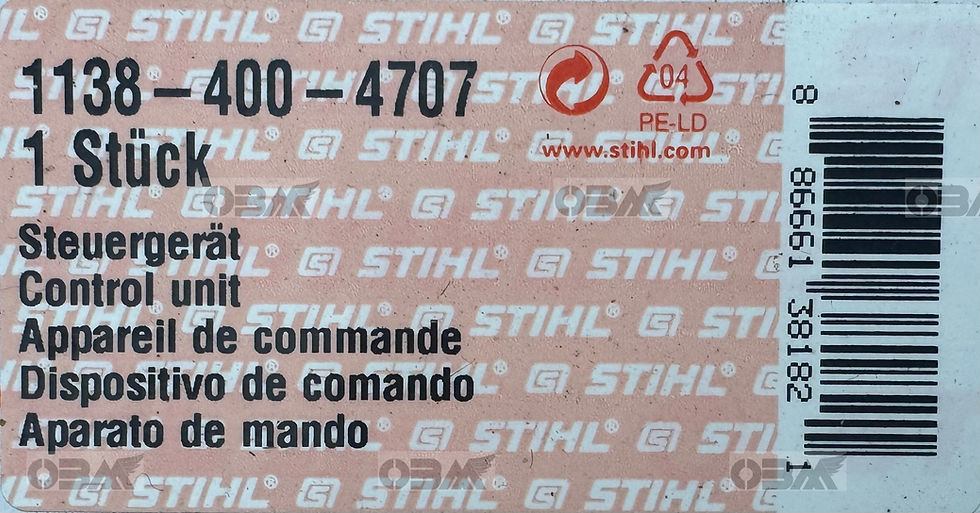Thumbnail: STIHL Genuine MS441 MS441C Ignition Coil  # 1138 400 4707