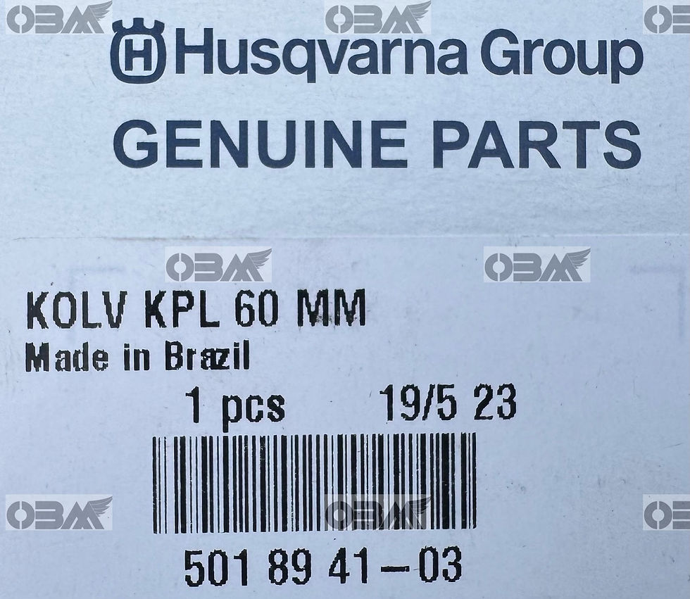 Thumbnail: HUSQVARNA Genuine 3120XP Piston Assembly (60mm)  # 5018941-03