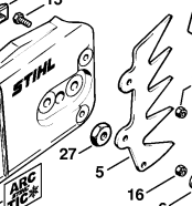 Thumbnail: STIHL Genuine 038, 381, 044, 440, 046, 460, 066, 660 STD Falling Spikes/Dogs