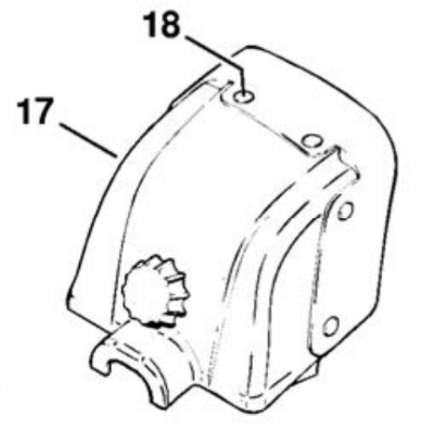 Thumbnail: STIHL Genuine 038 Shrouded Air Filter Cover (NLA) # 1119 140 1903