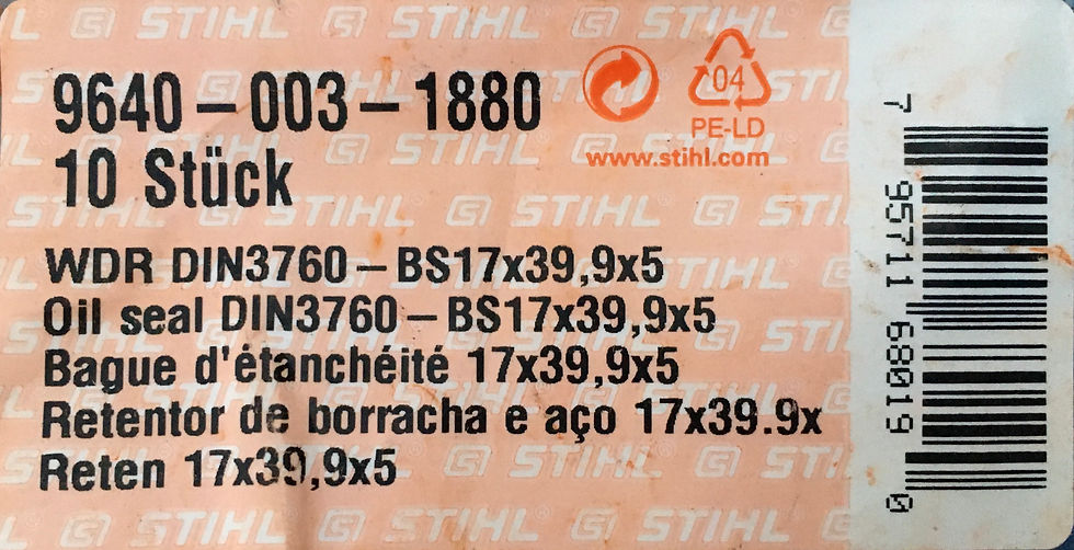 Thumbnail: STIHL Genuine 038 380 381 Crankcase Seals Set  # 9640 003 1880 + 1340