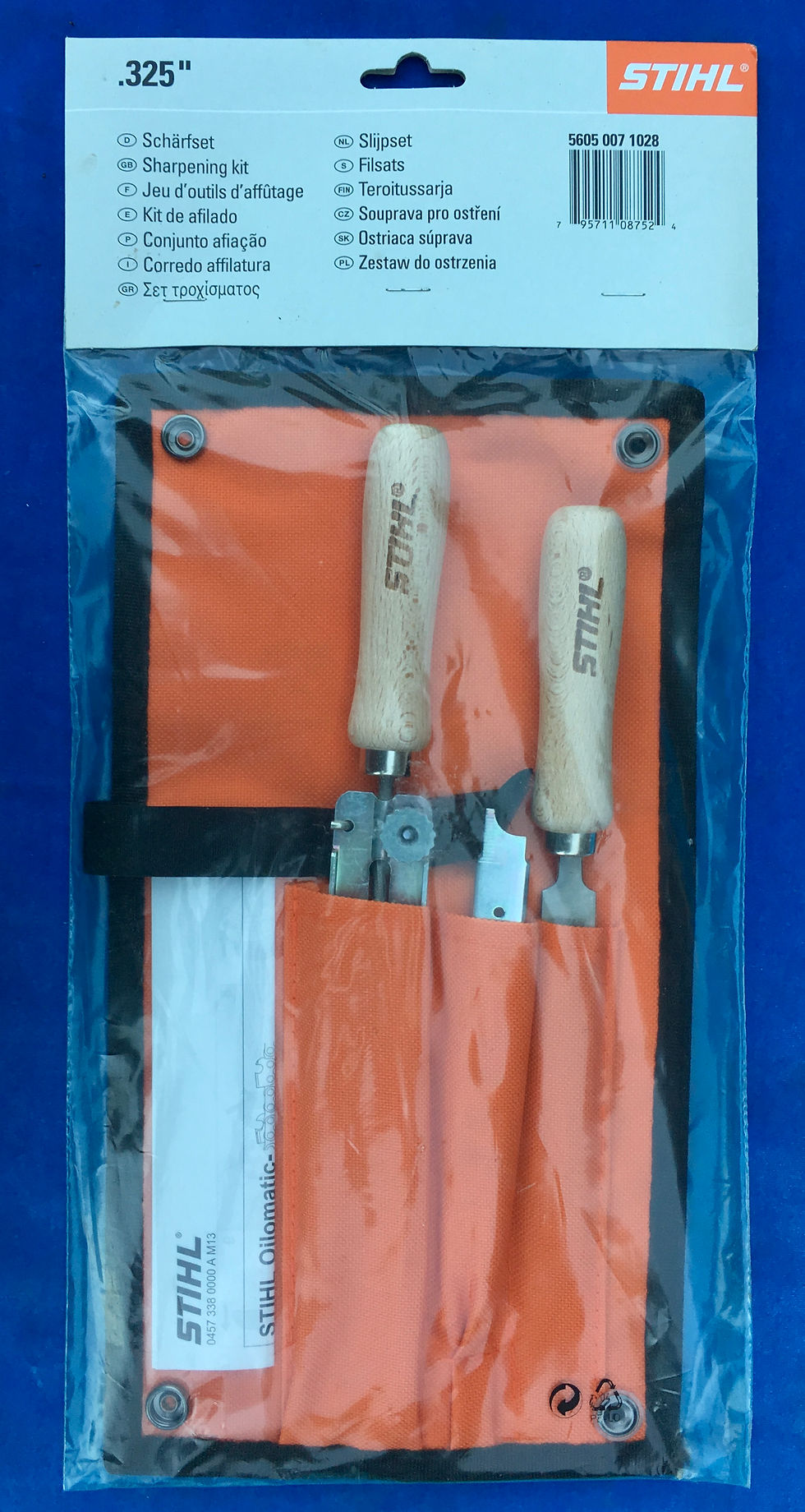 STIHL Chainsaw Filing Kit – 1/4" & 3/8" Picco Chain Files In Handy Tool Bag (P/N 5605 007 1027)