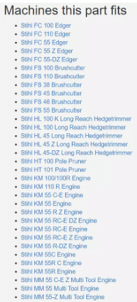 Thumbnail: STIHL Genuine Fuel Pick Up Line suits FC FS HL HT KM MM models  # 4140 358 7702