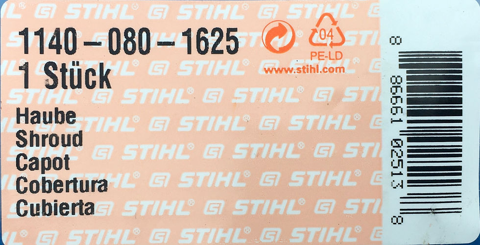Thumbnail: STIHL Genuine MS362 Engine Cover  # 1140 080 1625