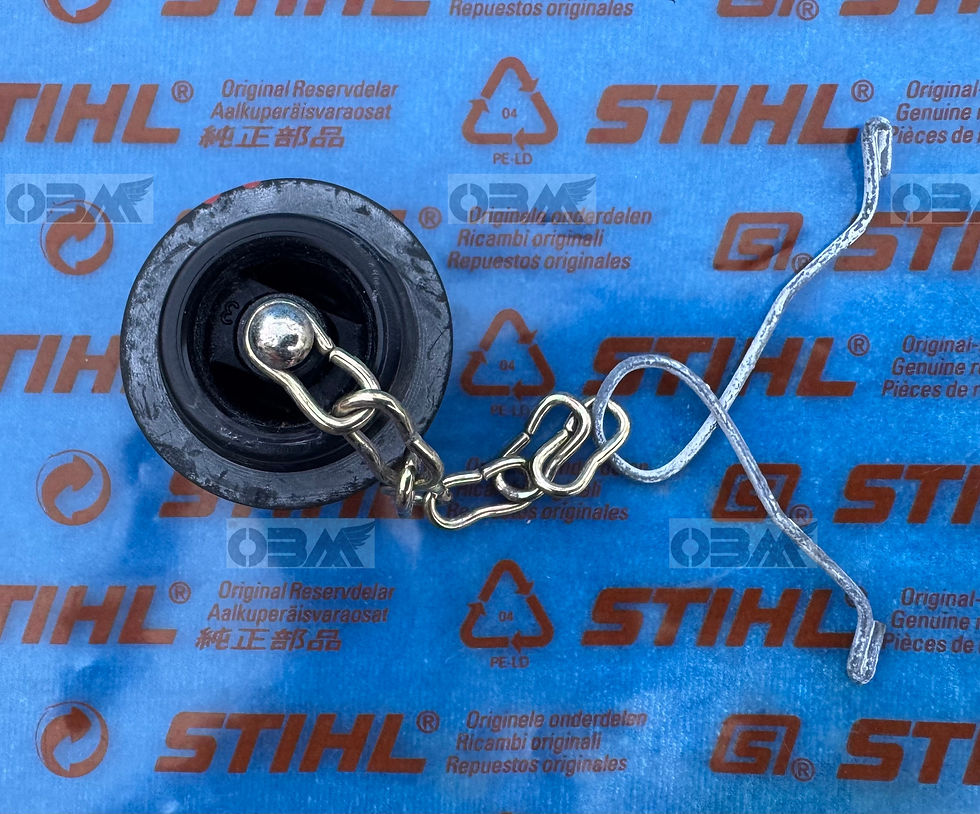Thumbnail: STIHL Genuine 045 056 Oil Tank Cap with Retainer Chain -Rare Part #1115 640 3600